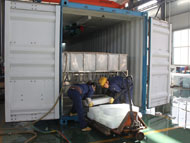 Containerized brine system ice block plant