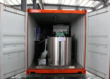 flake ice machine in container