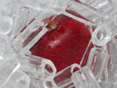 Edible tube ice for fruit preservation