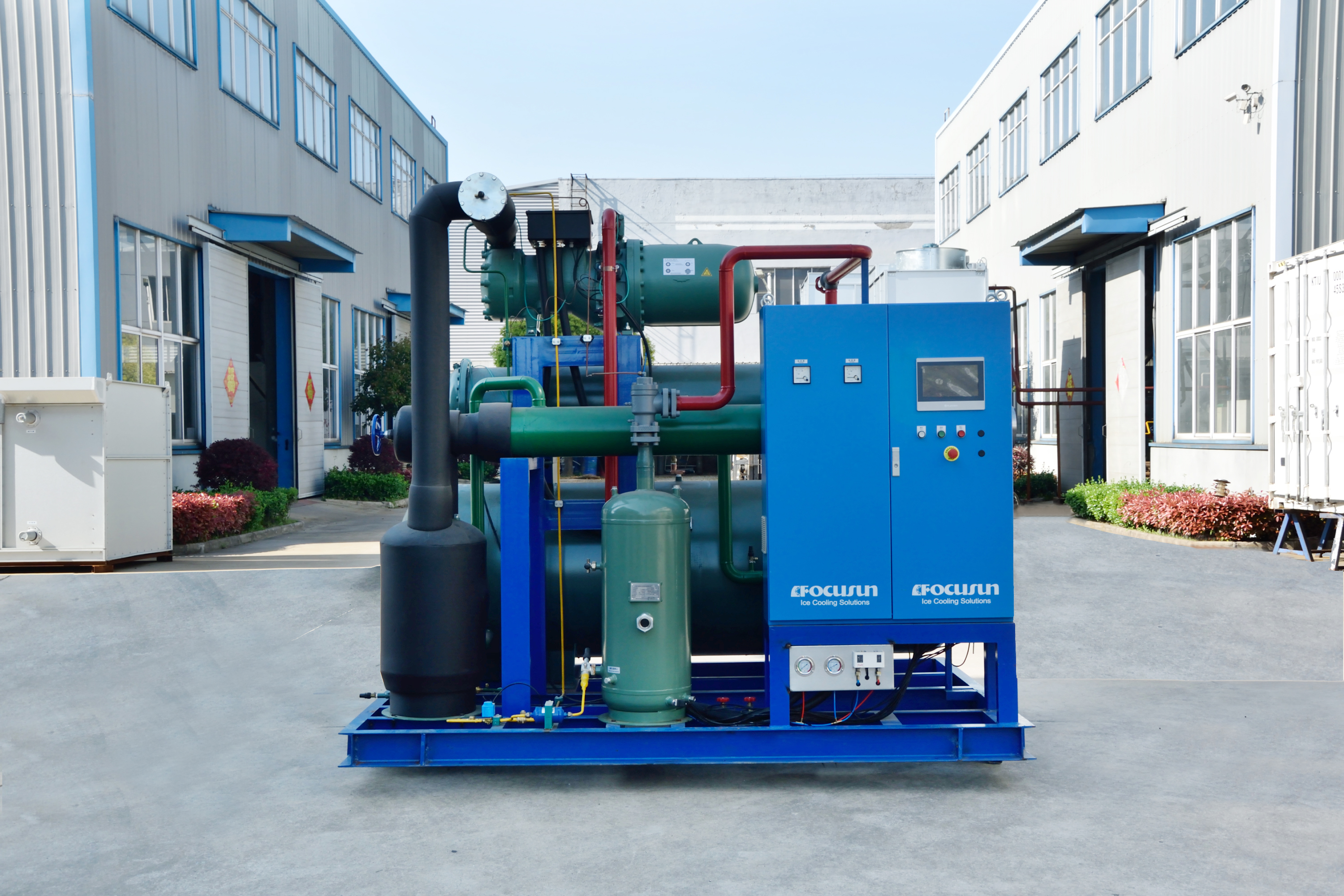 industrial chiller unit used for process cooling