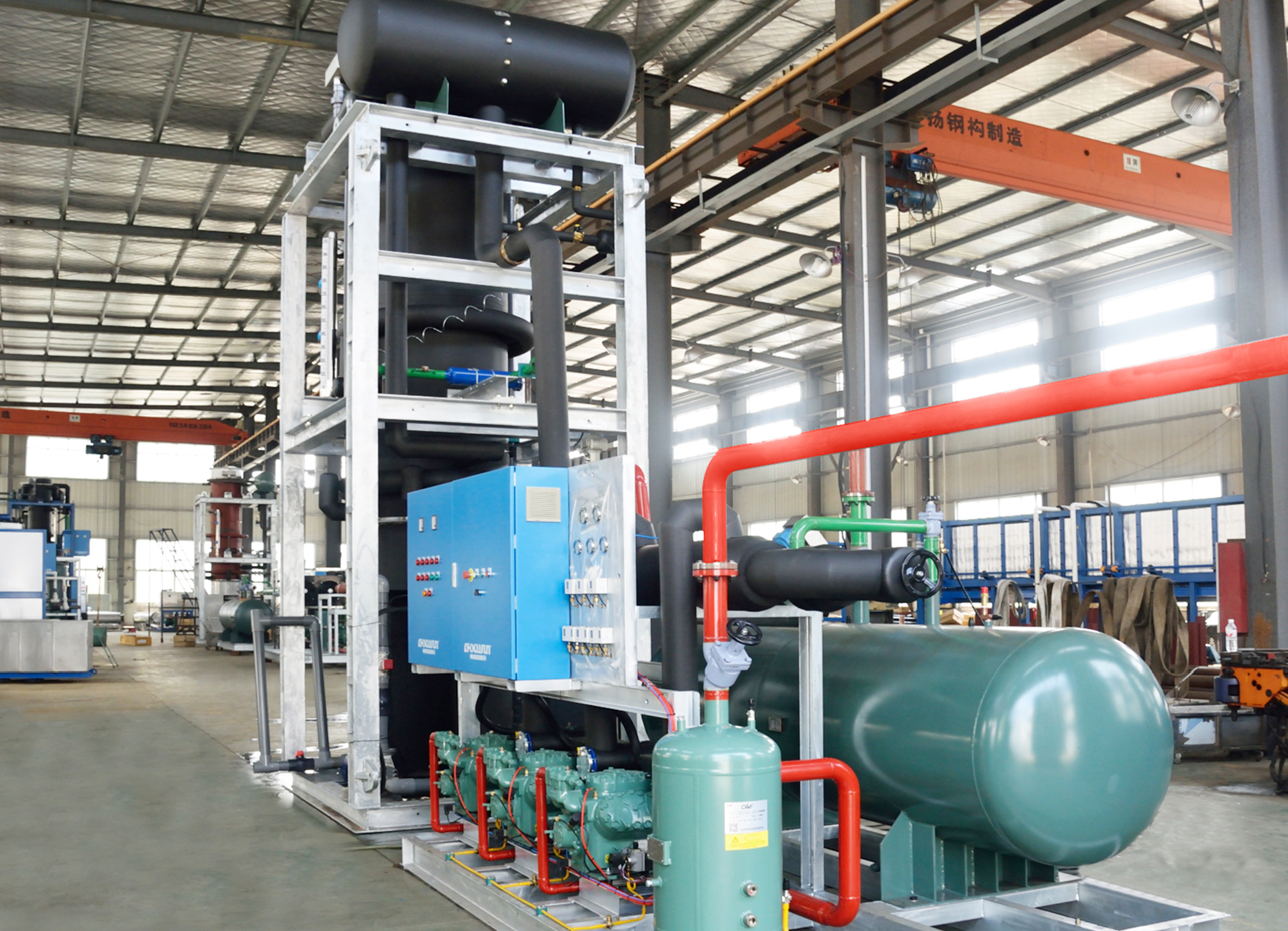 FOCUSUN industrial tube ice machine for food grade ice production