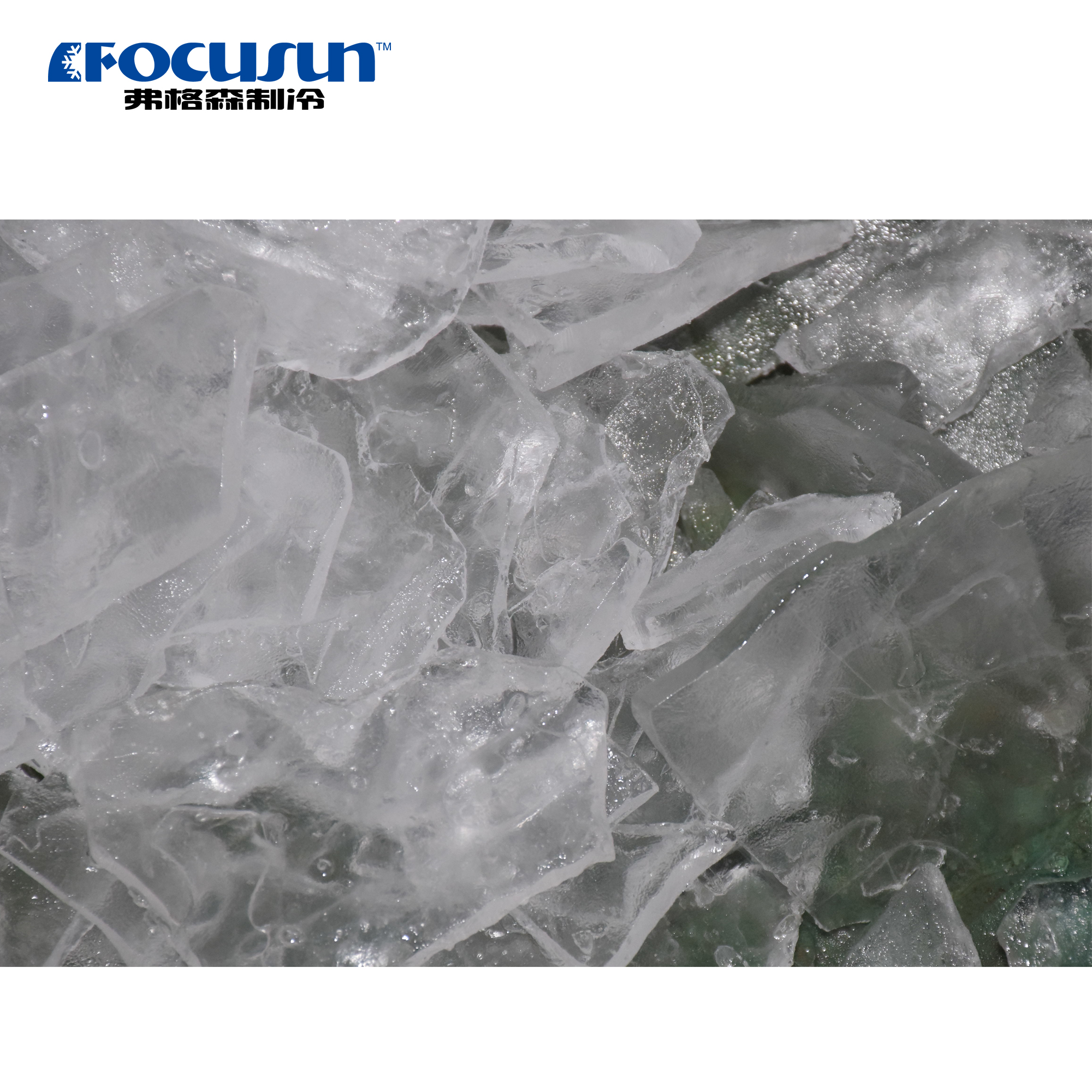 Flat plate ice sheets produced by Focusun plate ice machine for long-term storage and slow melting