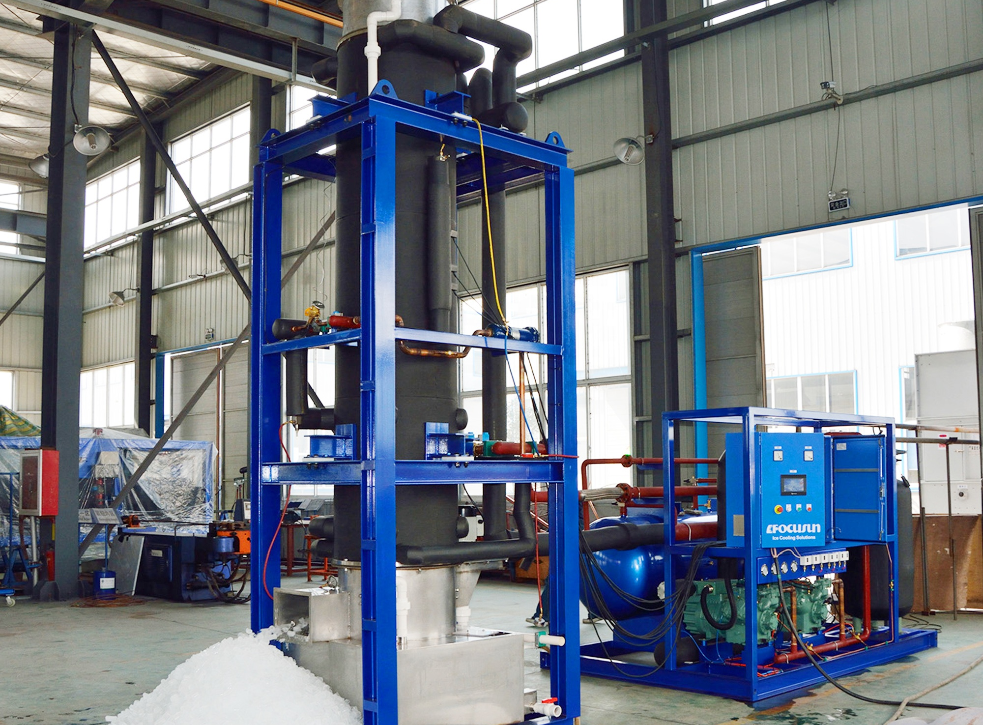 tube ice machine used for food grade and hygienic ice production