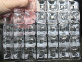 Edible cube ice maker