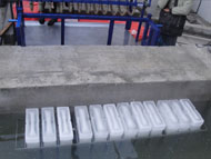 Block ice making process