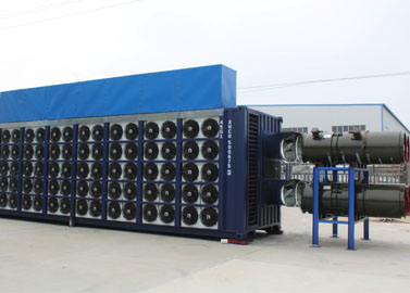 Mine cooling solution with air fans