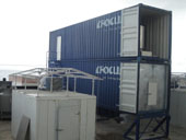 Containerized ice storage