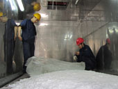 flake ice storage room