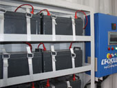 Solar powered ice storage room