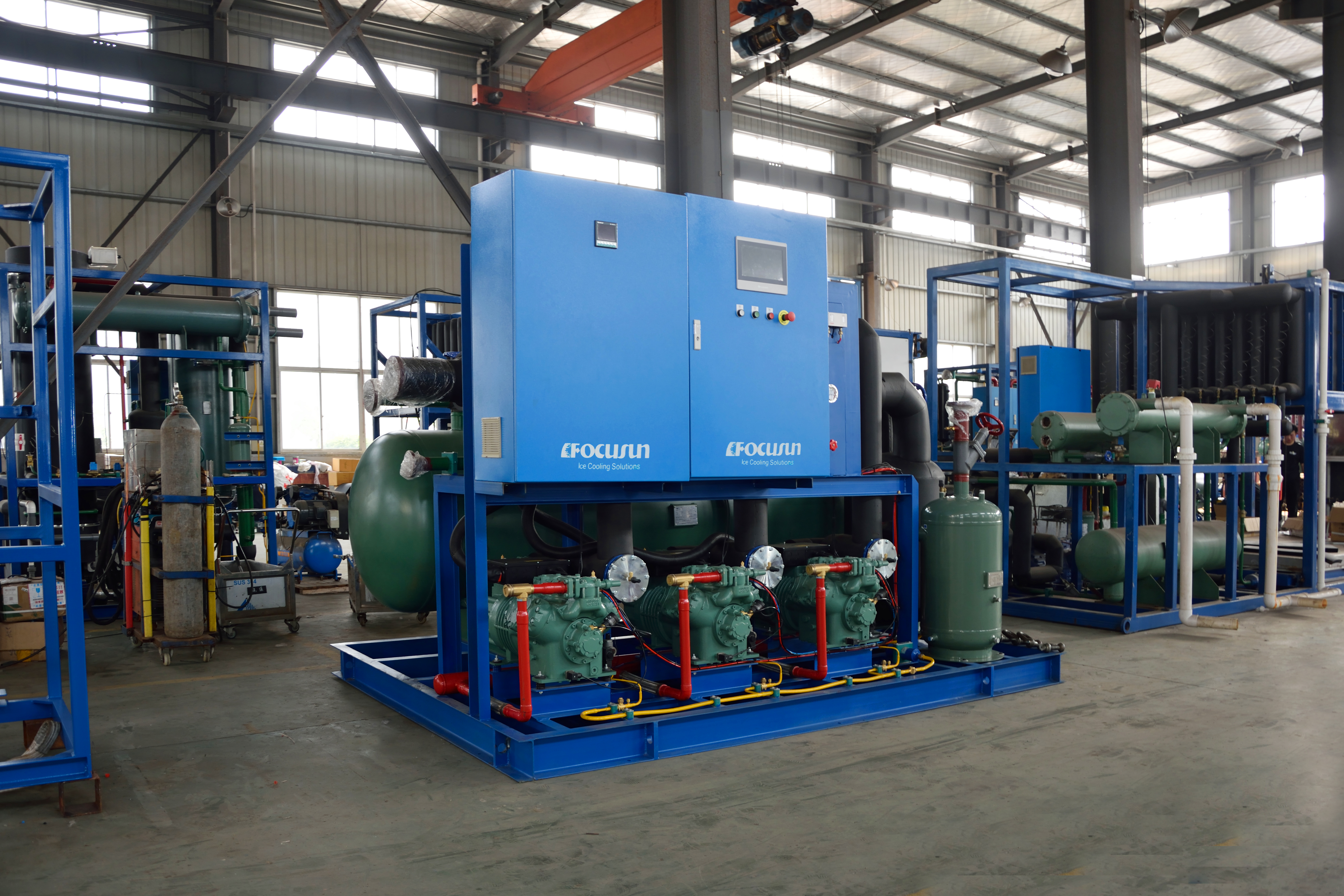 Focusun ice machine compressor system with high-efficiency refrigeration and stable performance