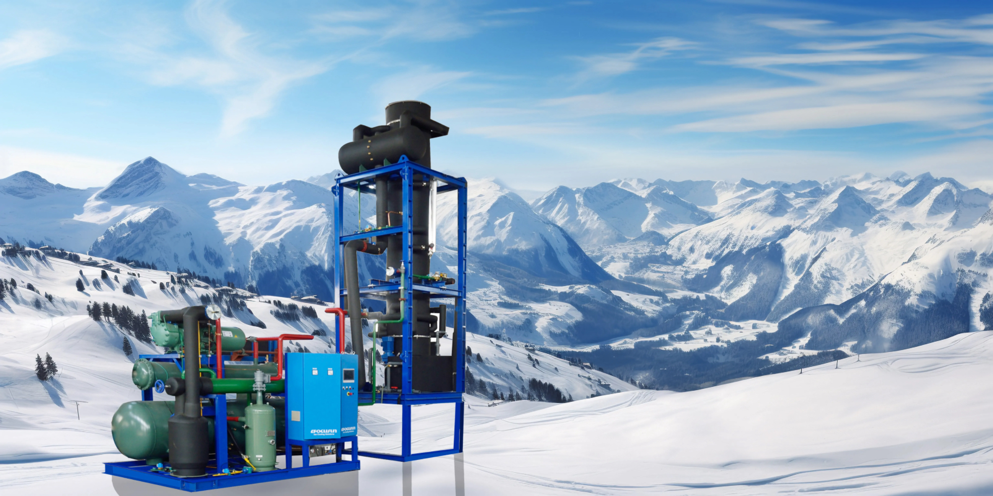 tube ice machine used for industrial ice production